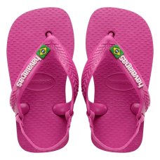 Chinelo Havaianas Baby Brasil Logo Menina - Rosa