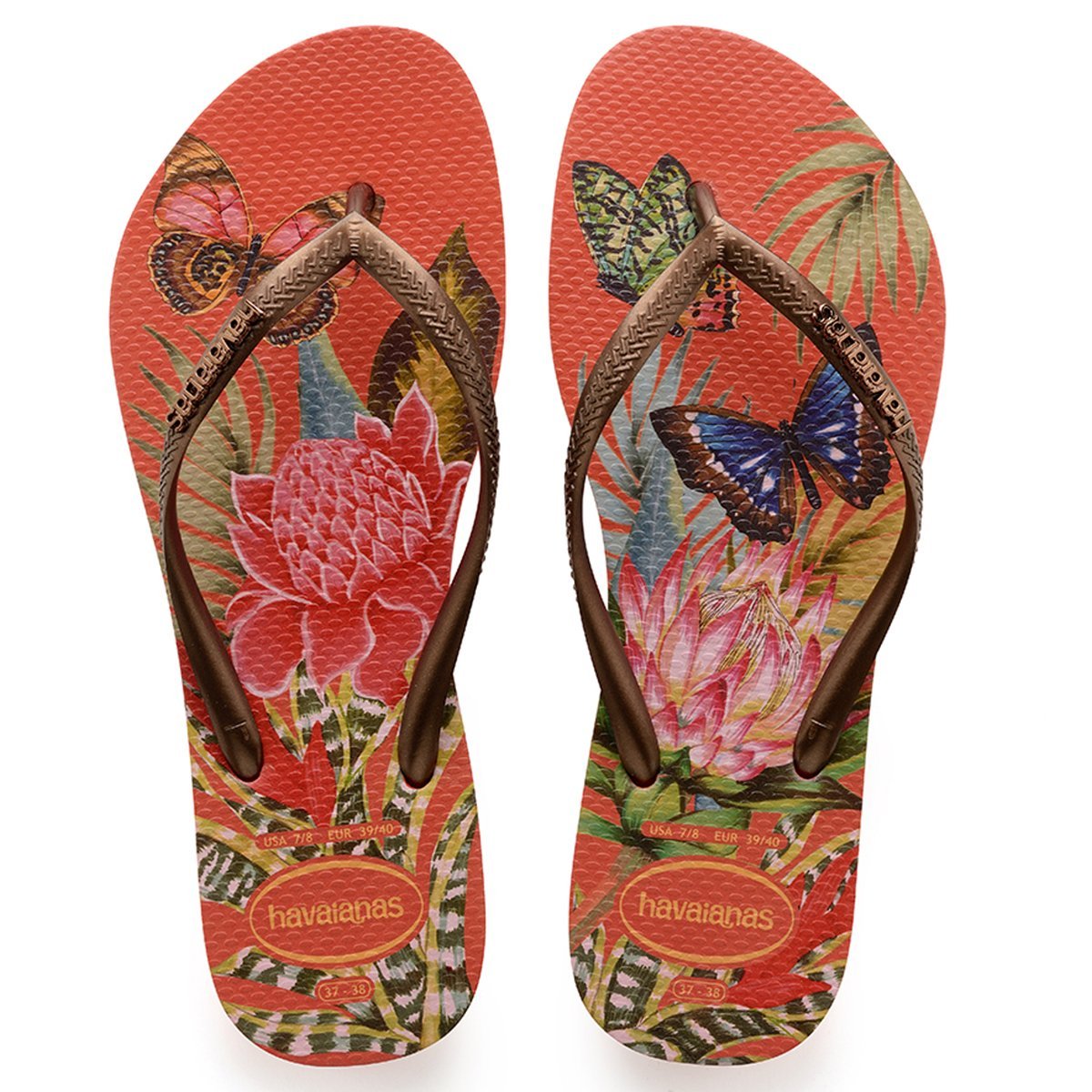 sandália havaianas slim tropical feminina