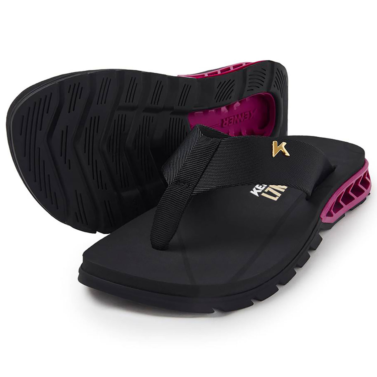 Sandália Kenner Rakka L7 U2 Preto e Rosa - Compre Agora | Cabana Magazine