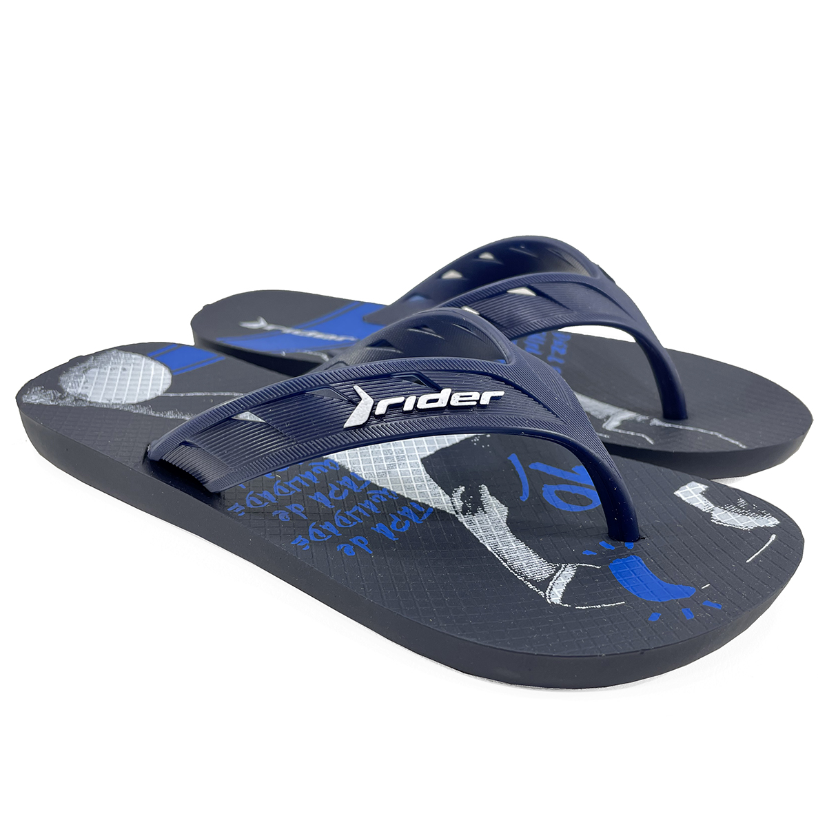 Chinelo Infantil Rider Street Olé Masculino Preto e Azul - Compre Agora |  Cabana Magazine